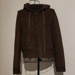 Brown Hooded Jacket